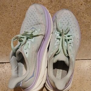 Light Blue and Purple Sneakers